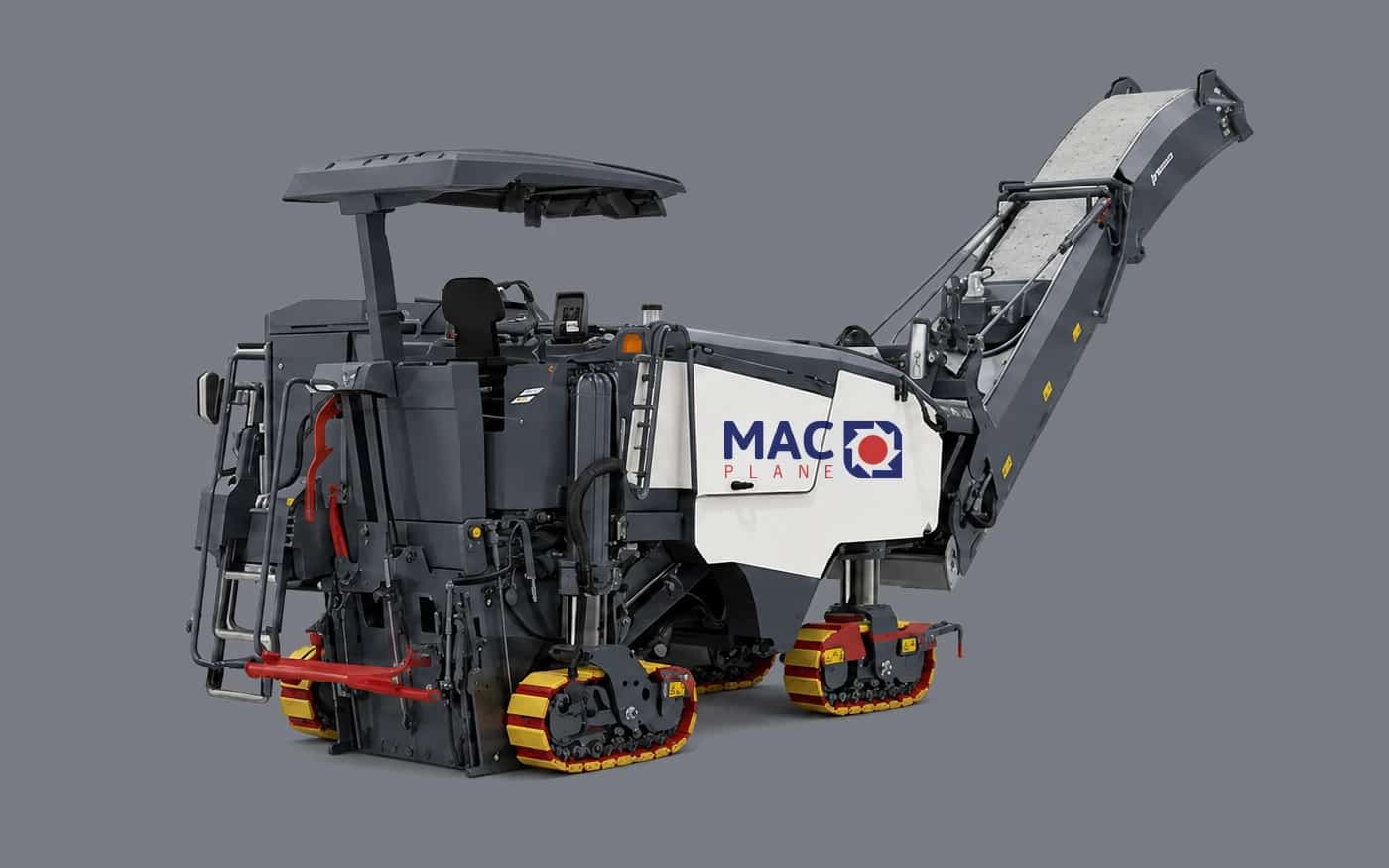 MAC PLANE 1m Wirtgen W 100 Fi road planer with loading elevator - illustrated product view