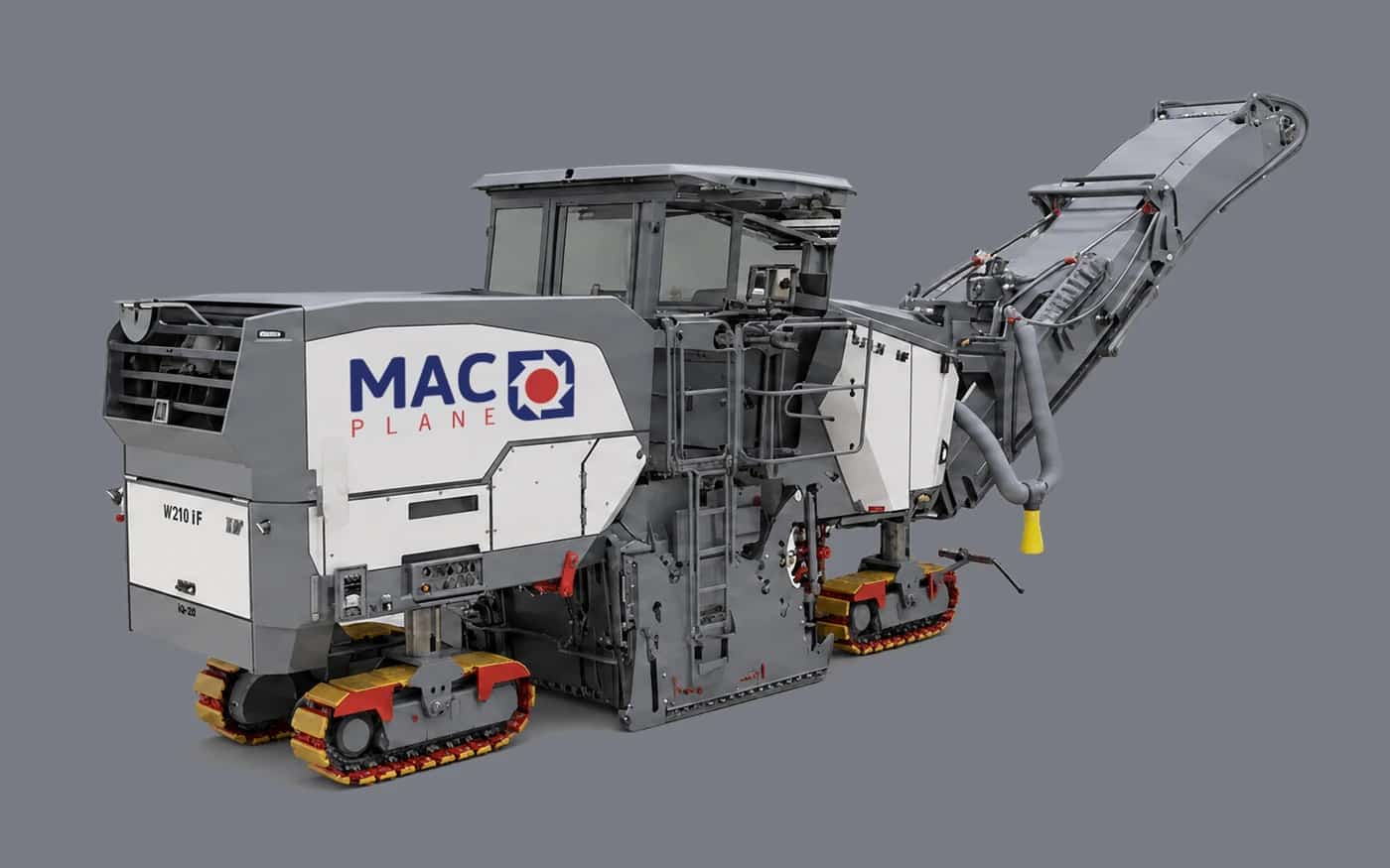 MAC PLANE 2m Wirtgen W 210 XF road planer with loading elevator - illustrated product view