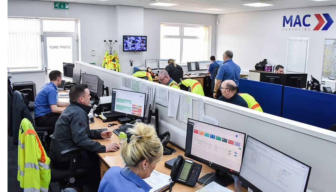 The MAC Surfacing team at our Tipton head office