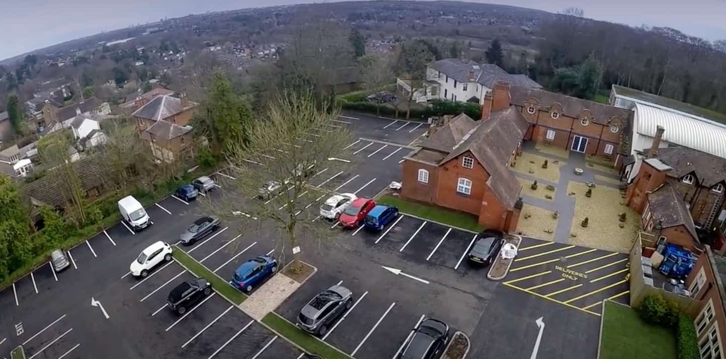 Commercial site surfacing in progress
