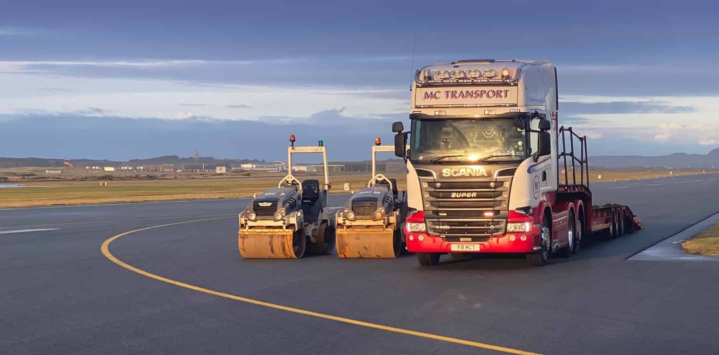 Surfacing works on a defence site