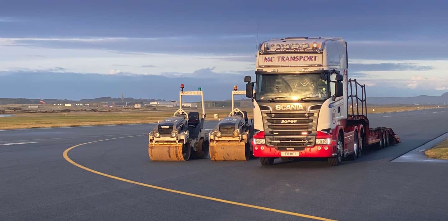 Surfacing works on a defence site