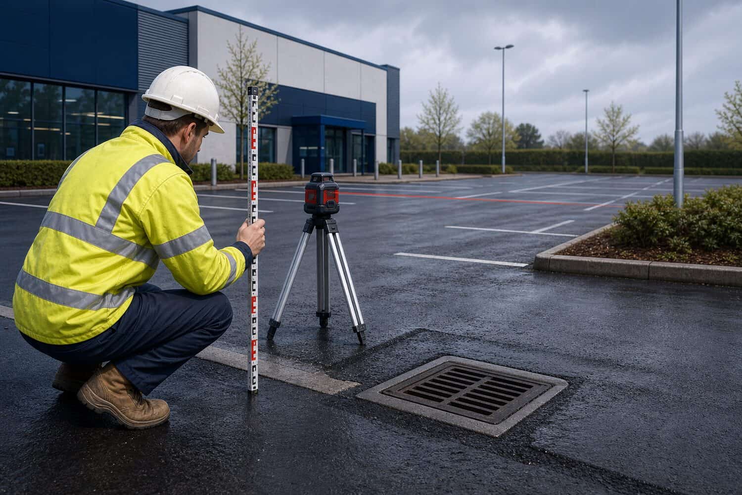 Will car park falls need changing when resurfacing?