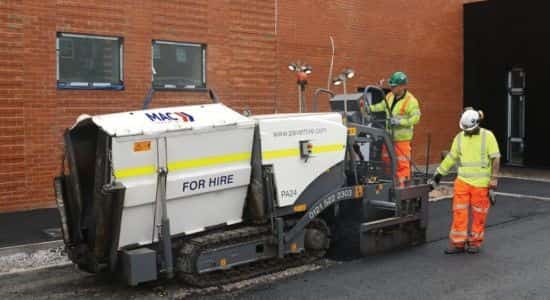 Vögele SUPER 800(i) (Mini) asphalt paver for hire