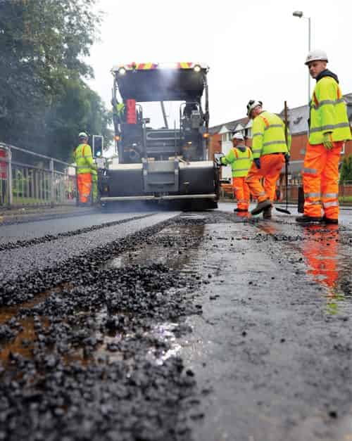 New footpath being laid by MAC Surfacing