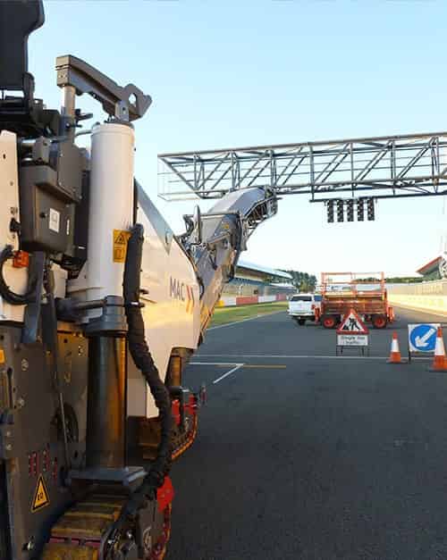 Runway surfacing works
